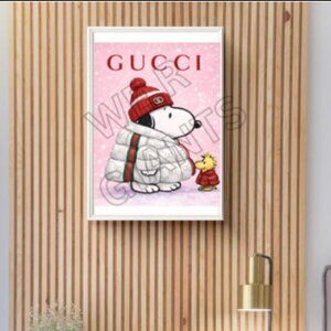 16x20 Fashion Inspired Snoopy Wall Art Print